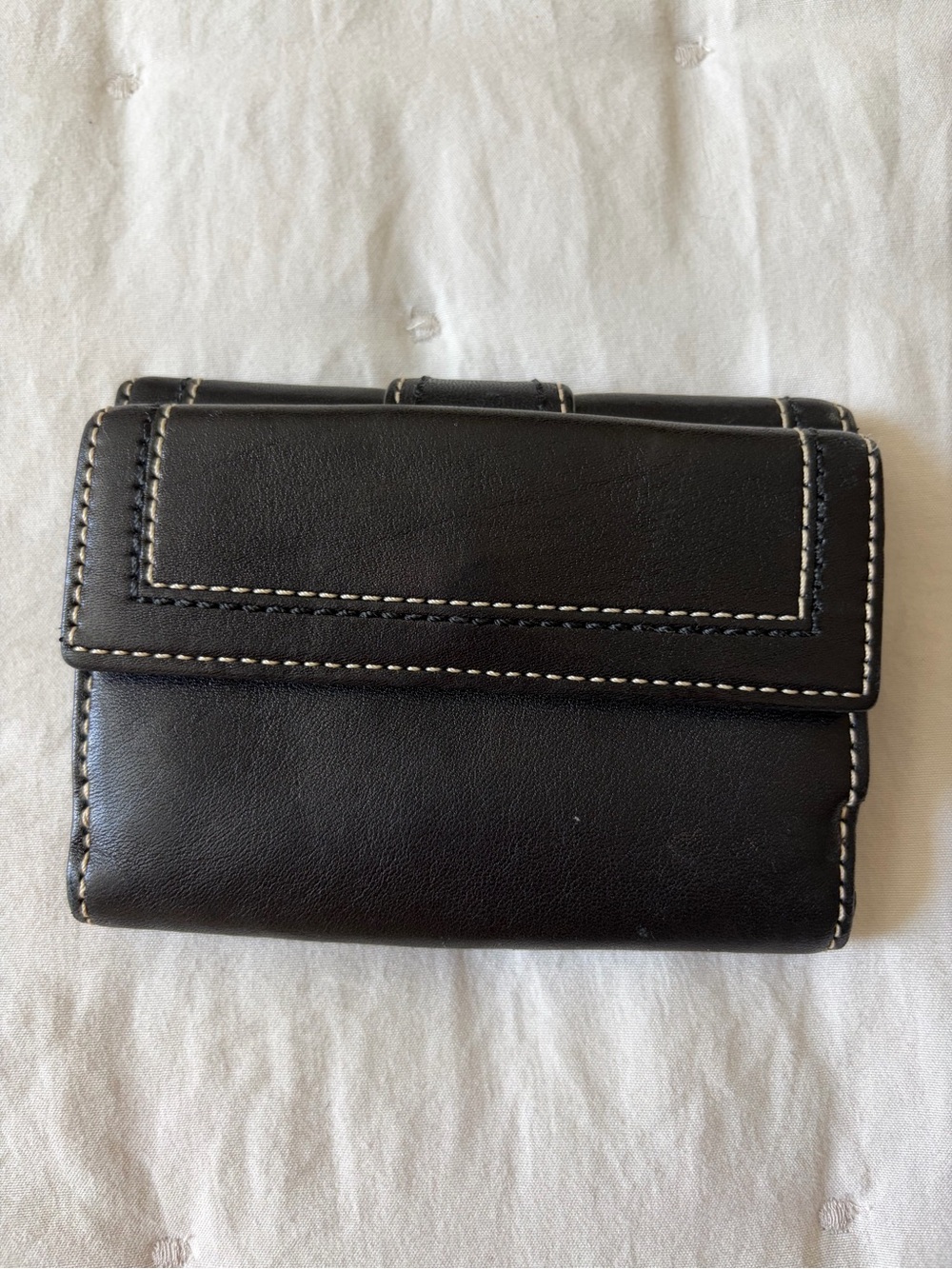 Coach Black Leather Wallet with Silver Buckle - Picture 2 of 3